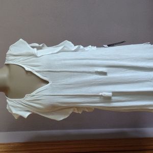 Liverpool cream jacquard slvs top